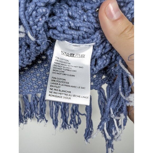 Urban Outfitters ecote Crochet Sweater Top Small Cottagecore Boho Indie Festival - Picture 3 of 5